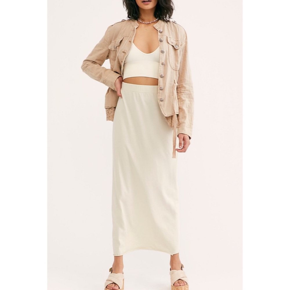 Free People Emilia Military Jacket in Sand NWT L - Picture 2 of 8